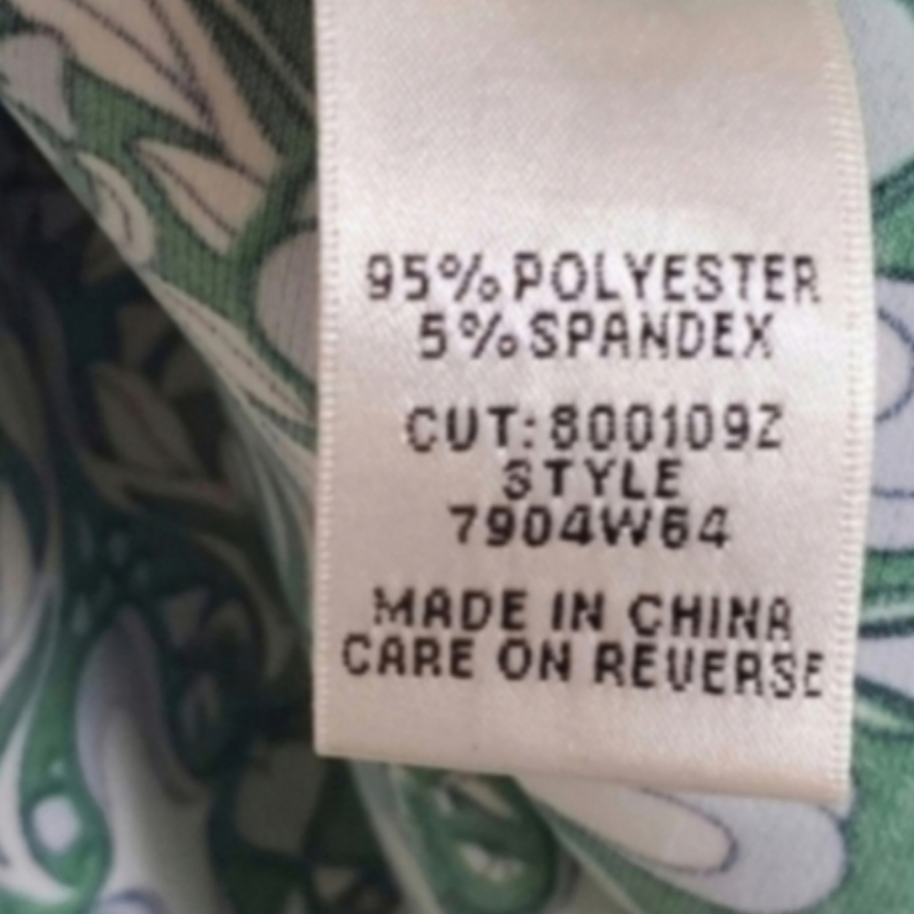 Sophie Max Kelly Green Floral Stripe Blue Fit Flare Sleeveless Swing Dress M - Picture 4 of 8